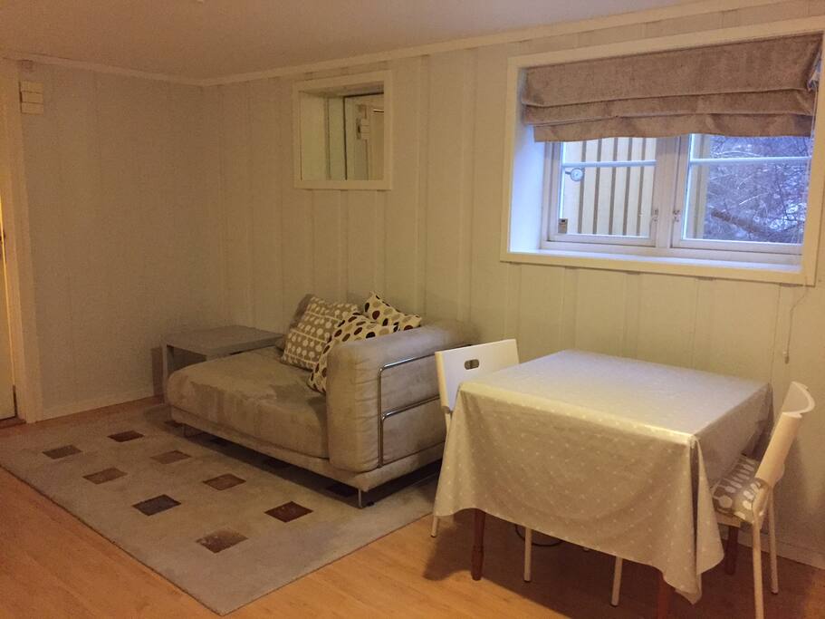 Living room with dining area