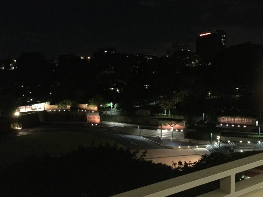 Night view from patio