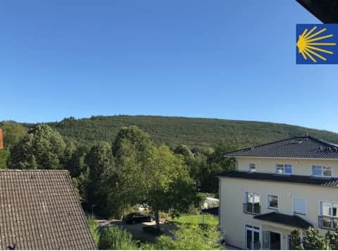 Attic apartment at Horbachpark in a city villa