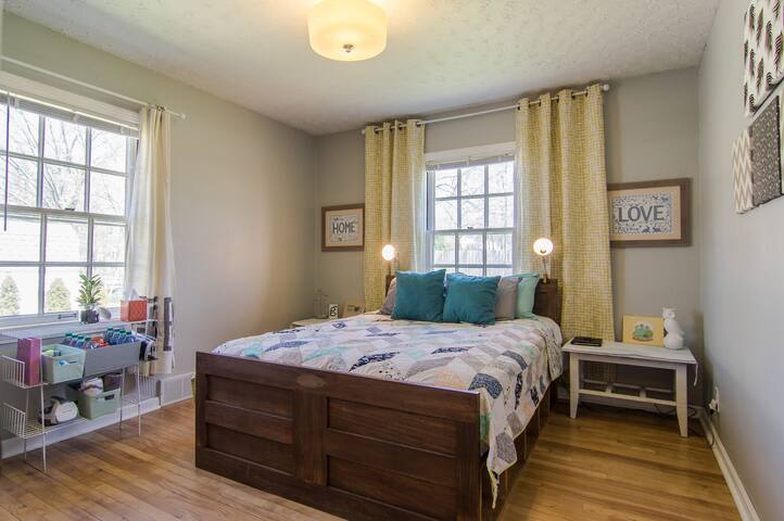 Private guest room and bath in charming craftsman