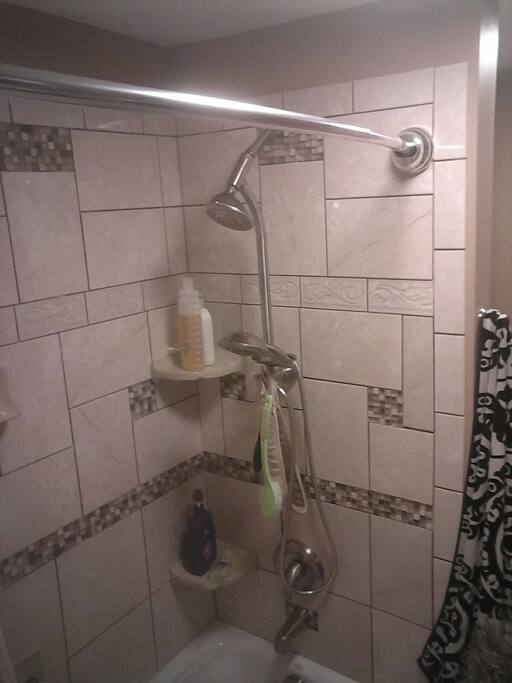 freshly redone upstairs bath