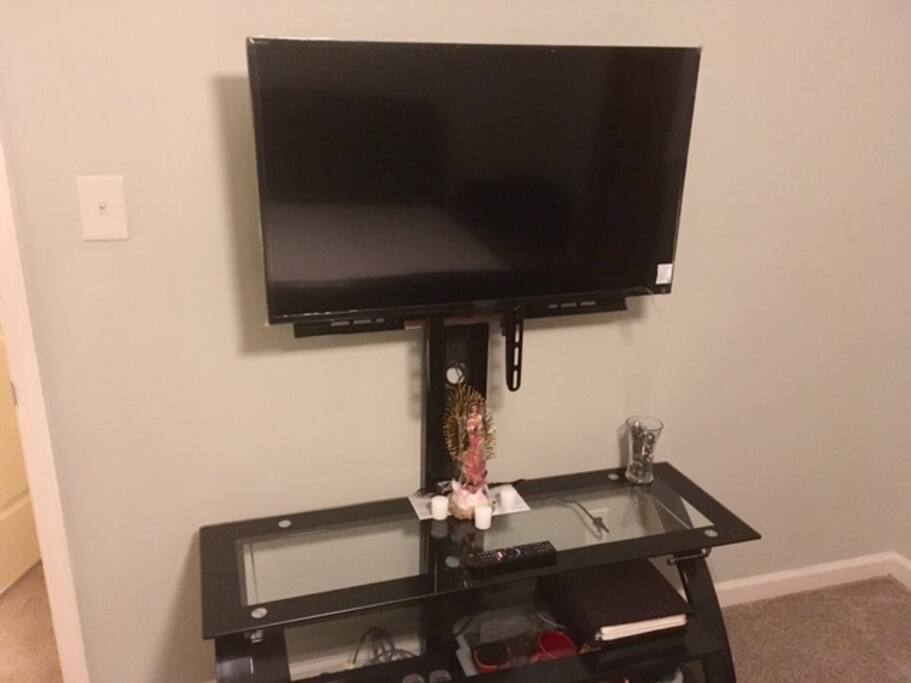 TV in bedroom streams Netflix