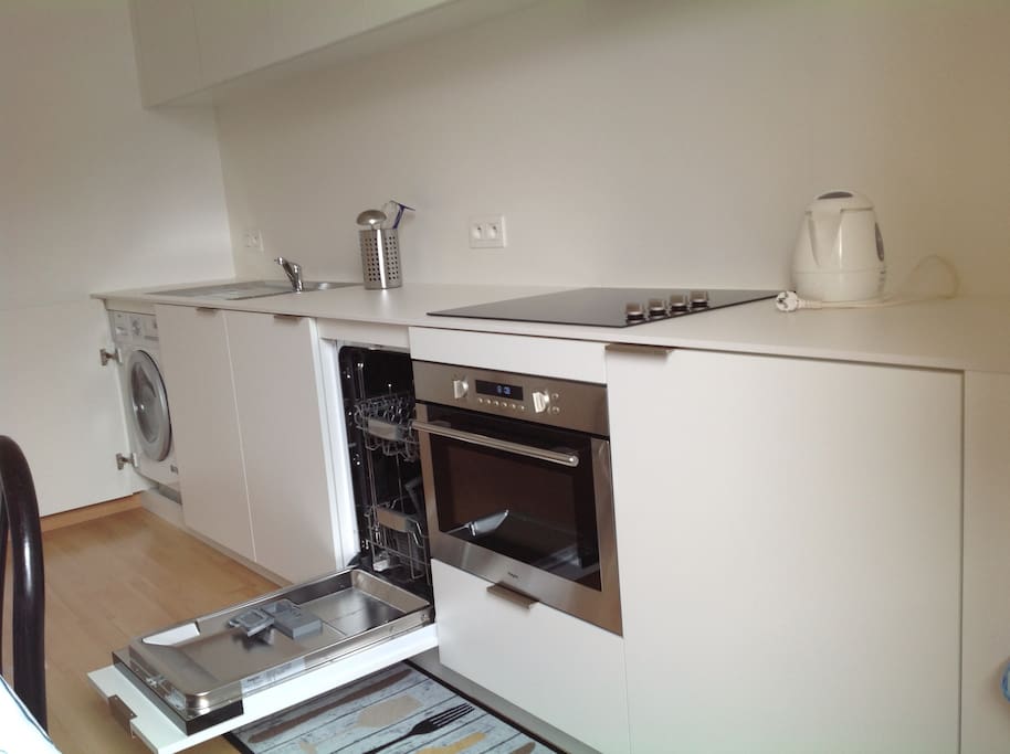 Kichen for self-catering on the 1° floor.