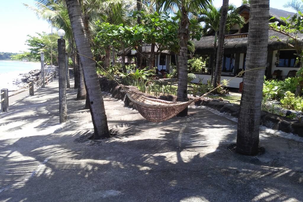 View of the house from the beachside.