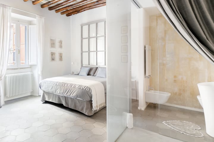 Trastevere Luxury, ampia e confortevole location sospesa tra design e storia.