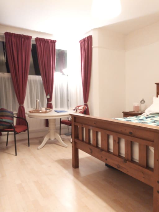 Room recently redecorated.