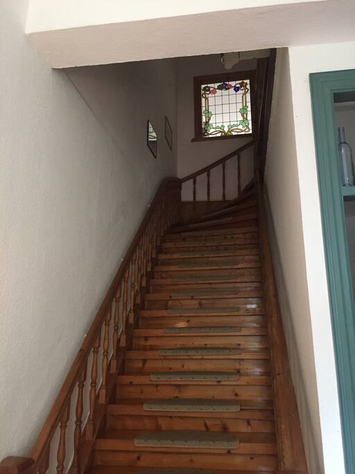 Treppe zur Ferienwohnung