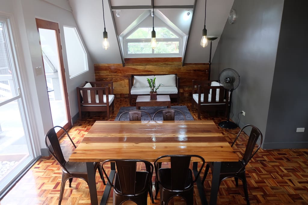 Dining room and living room