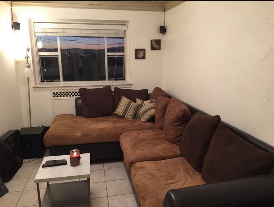 Living room with surround sound and great views
