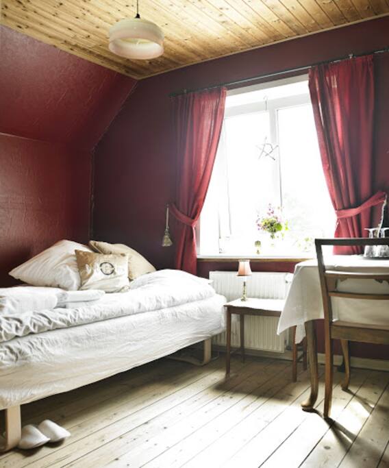 The room is on the upper (3rd) floor