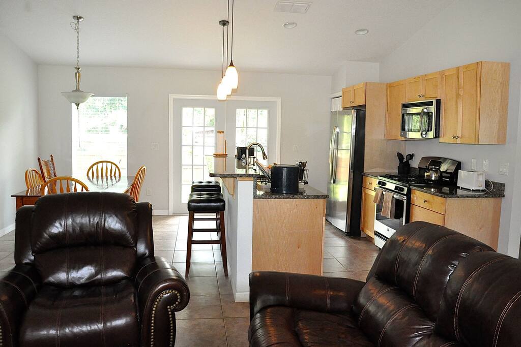 Spacious, open plan kitchen