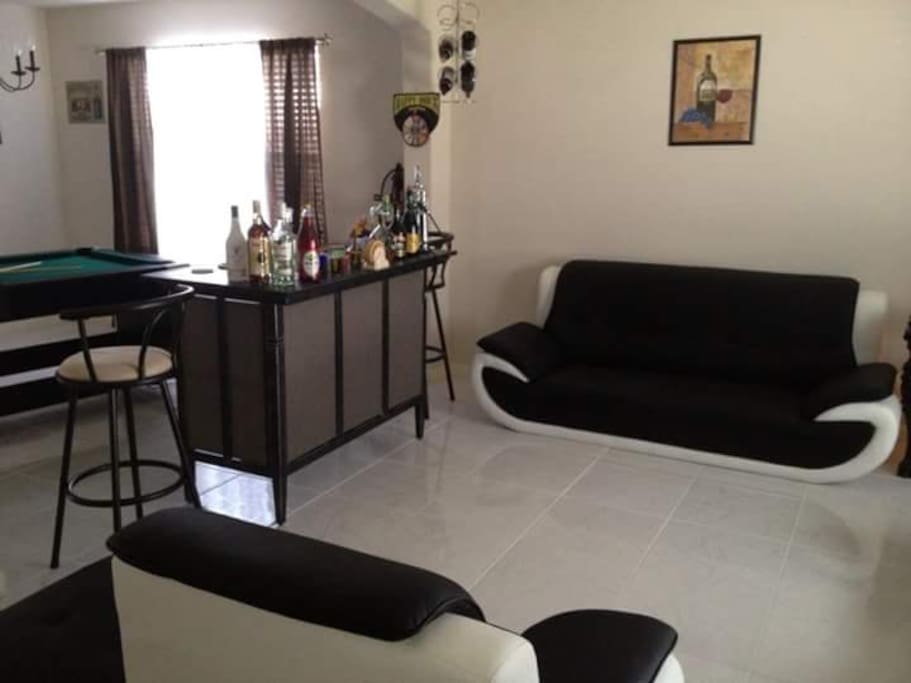 Separate livingrm/gathering area.