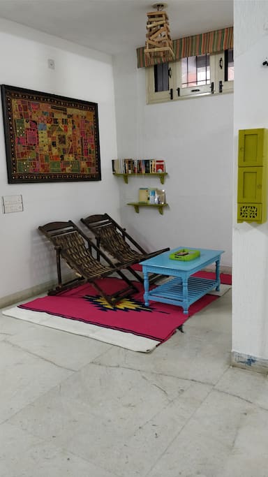 Reading corner in the den