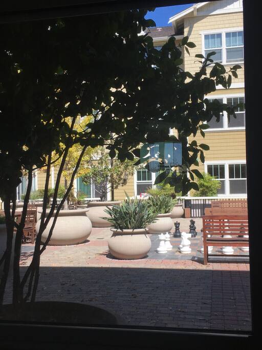 Outside private courtyard