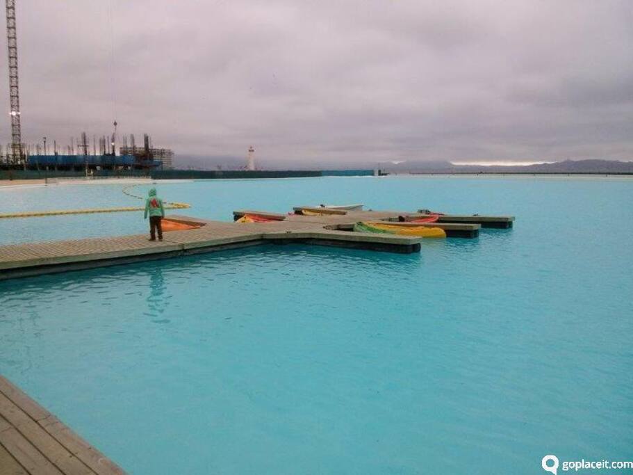 laguna navegable excelente para deportes acuaticos