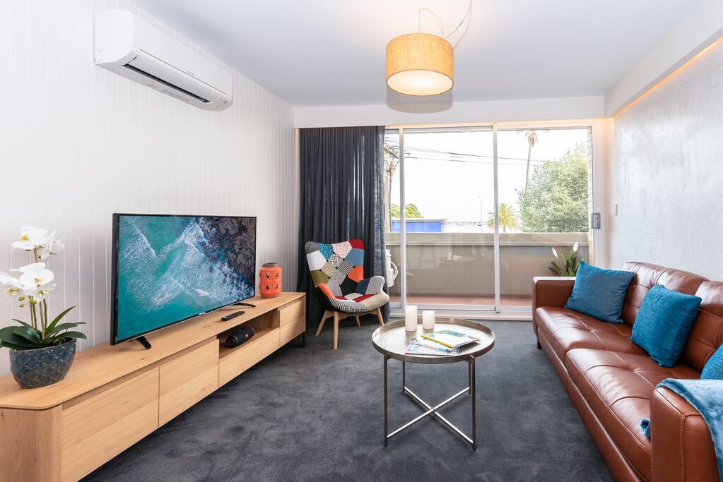 Open plan living and dining
