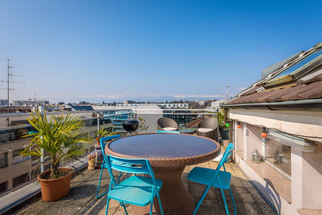 Roof top terrace, with barbecue