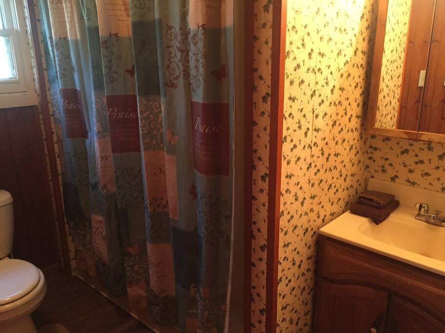 Bathroom with full size tub