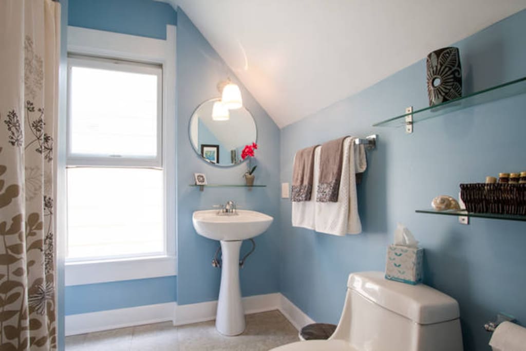 Light filled bathroom