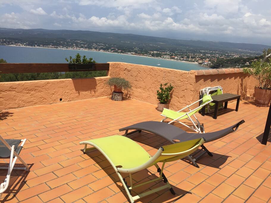 Terrasse côté Lecques