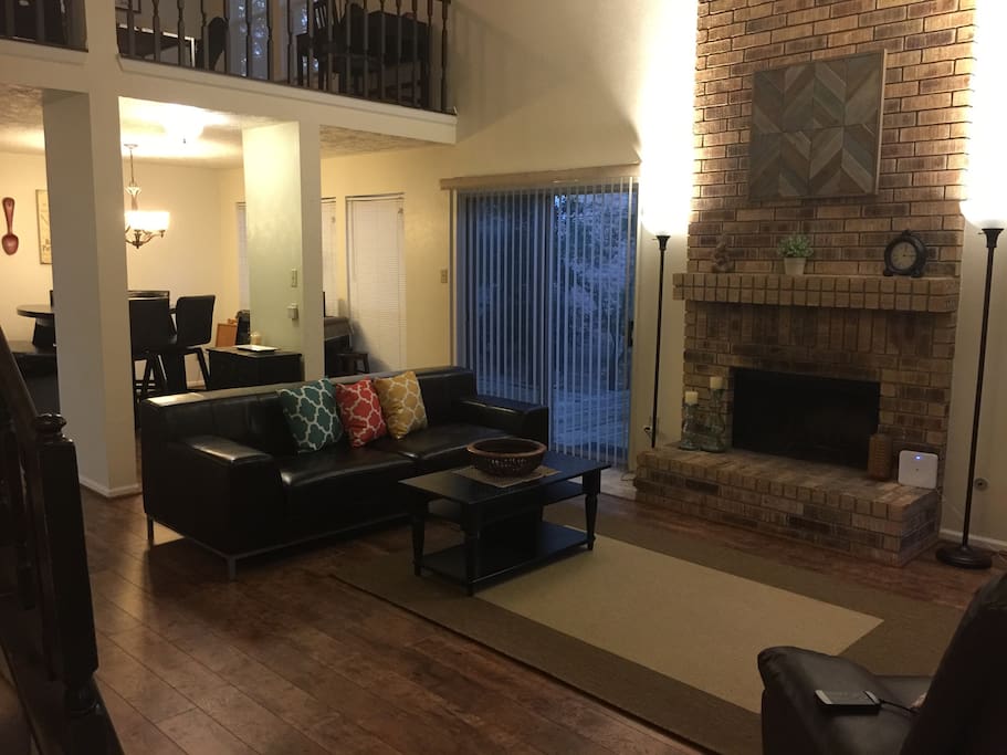 living room from the front door