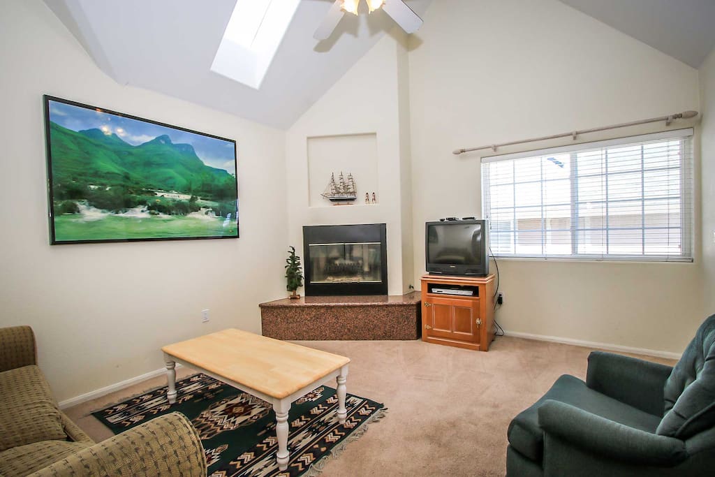 Living Room with Fireplace