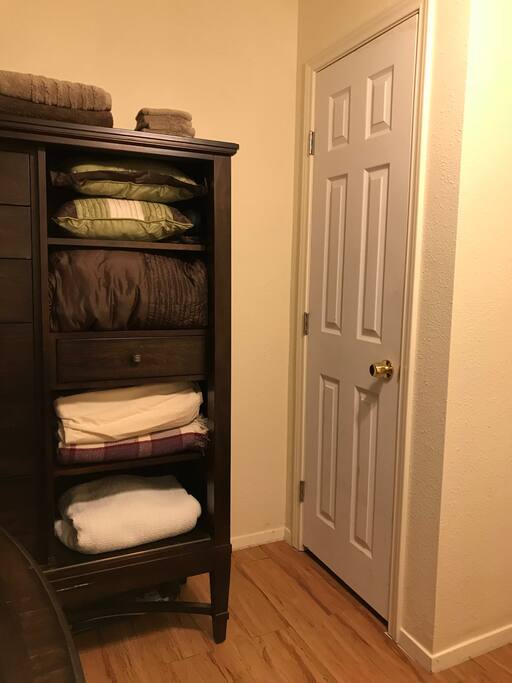The closet will be available for your use.