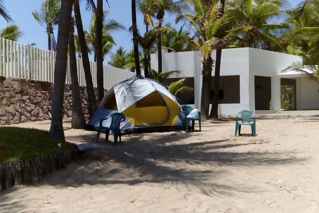 Area comun de acampado Vista al Mar