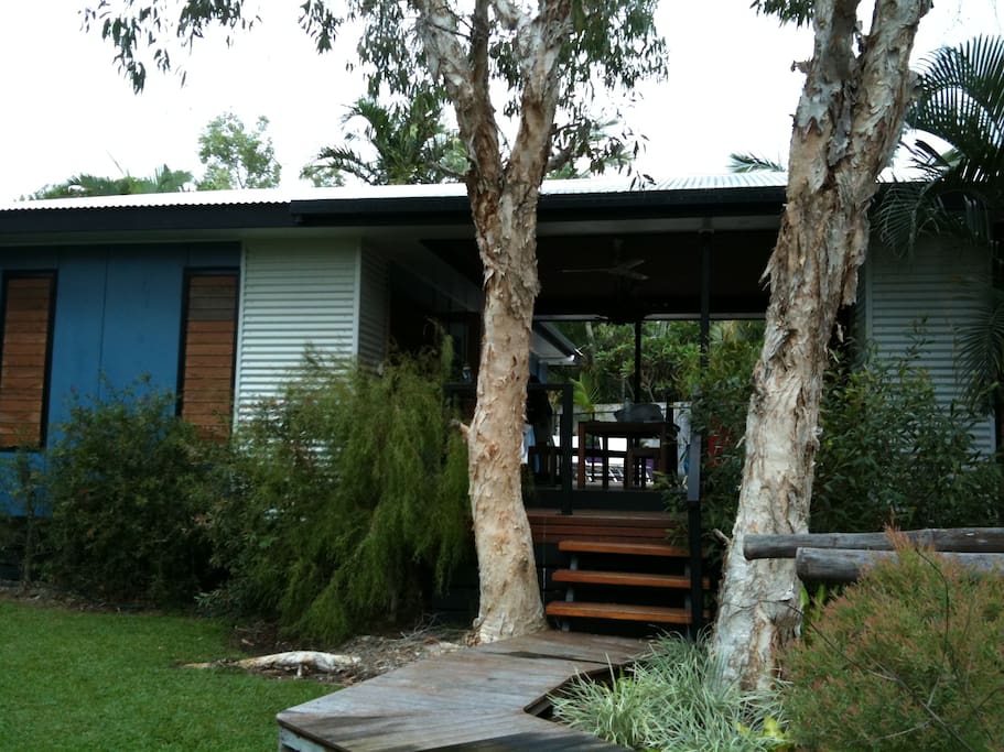 Front entrance looking onto the breezeway and Pavillion 1.