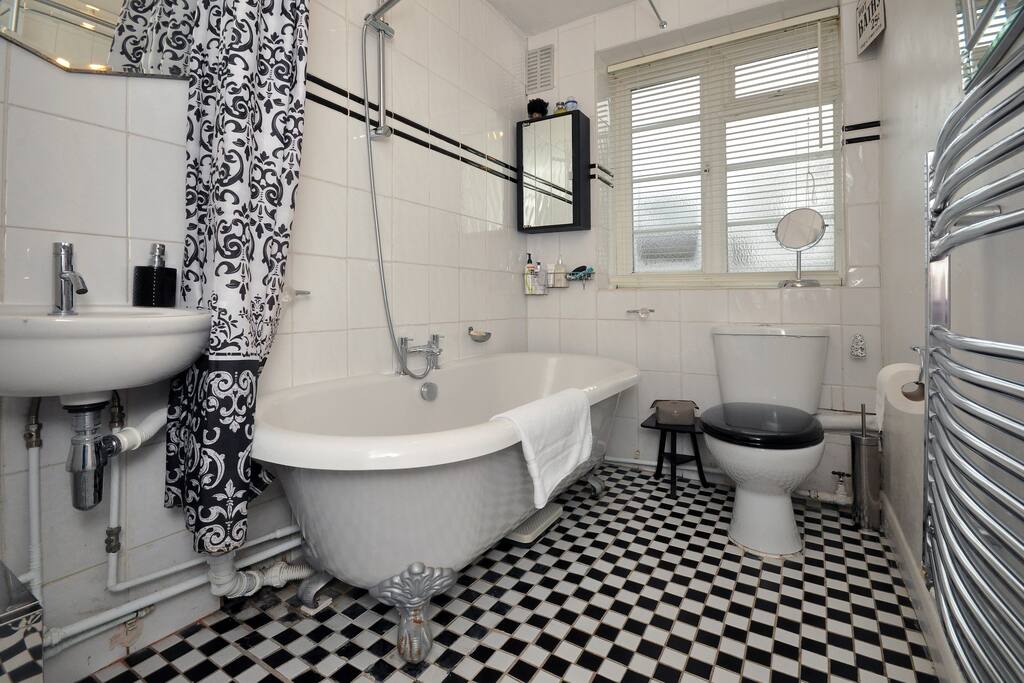 Hot shower and deep bath to soak aching muscles