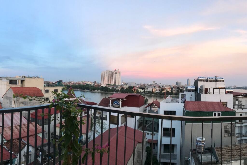 lake view, opposite is 5 star Sheraton Hotel