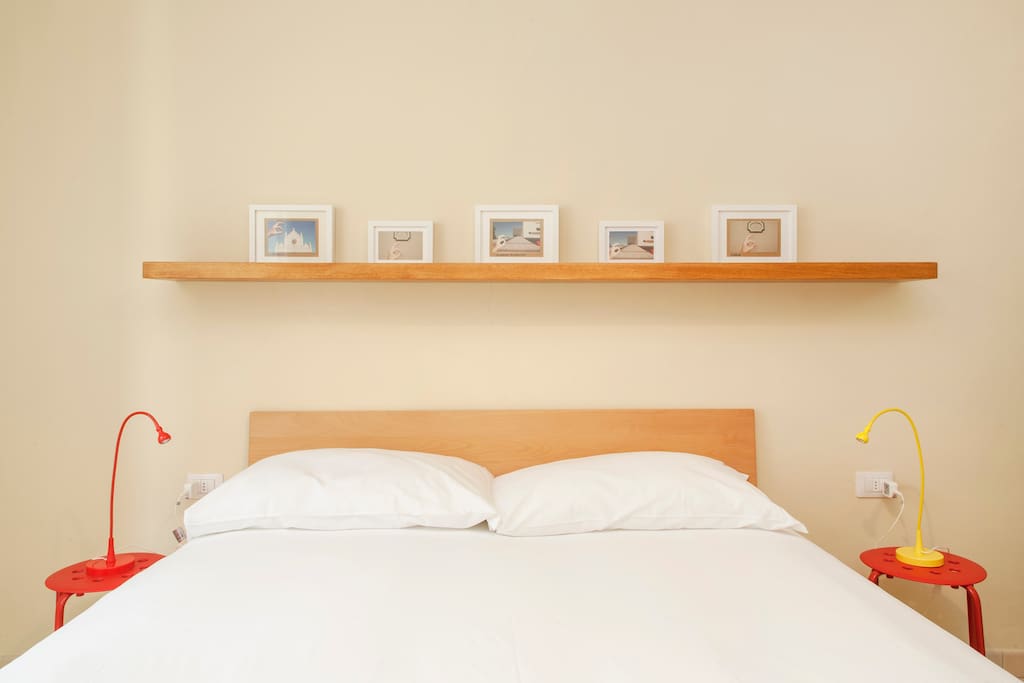 The Bedroom - The comfortable double bed & some details
