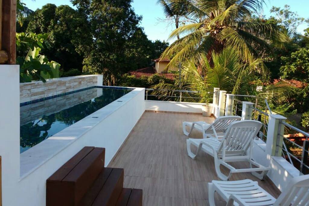 Casa tropical arraial da ajuda - Arraial da Ajuda Bahia Brasil의 주택에서 살아보기, 브라질