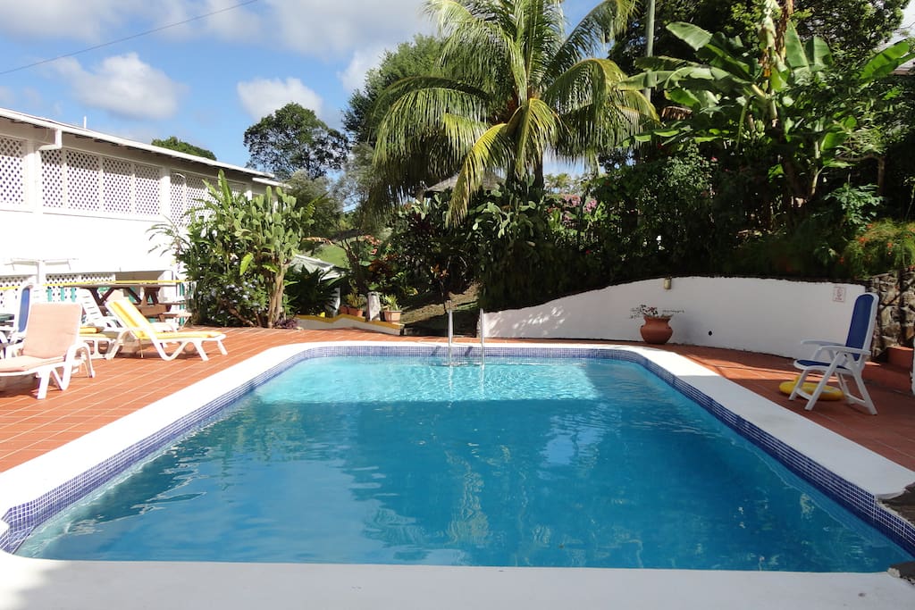 Large on site pool (same level as apartment)