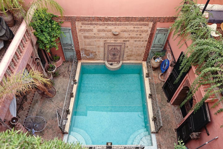 Riad Choucha Maison Privé Avec Piscine (5chambres) - Marrakech