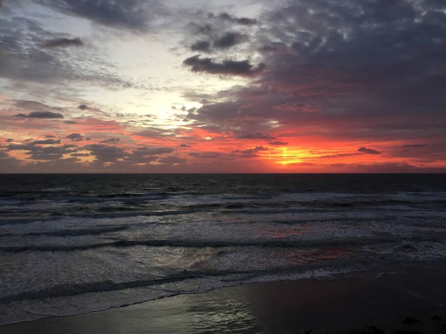 Enjoy your coffee while seeing this sunrise from your balcony each morning!