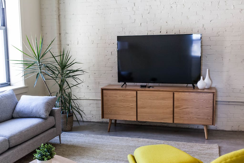 Watch Netflix on our 60" 4k TV