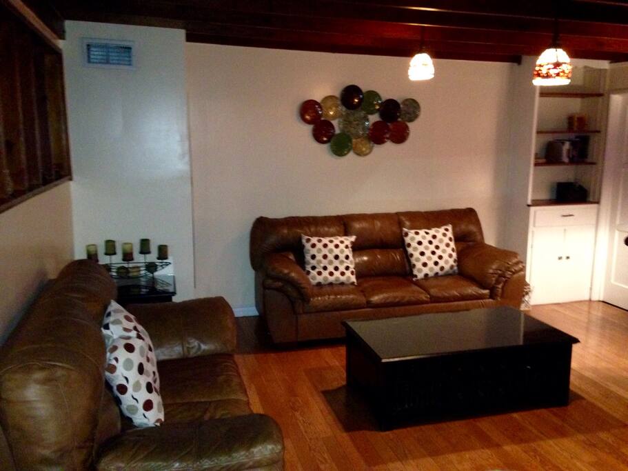 Tv room. Apple TV. Netflix & array of movies