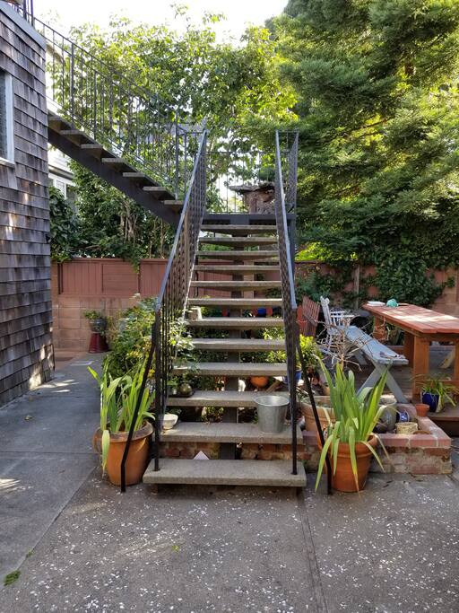 28 Stairs up to unit
