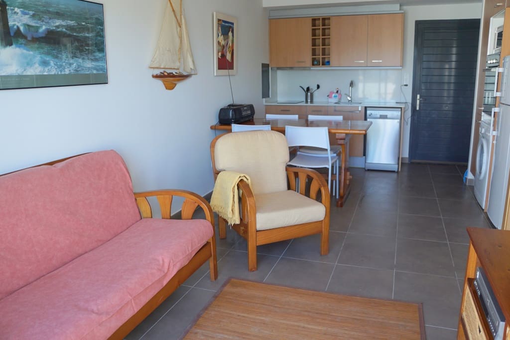 Open-plan living and kitchen