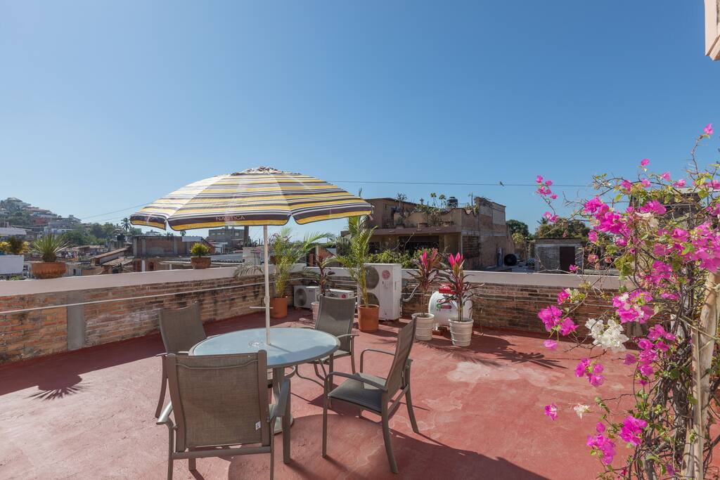 Private top terrace with a great view!