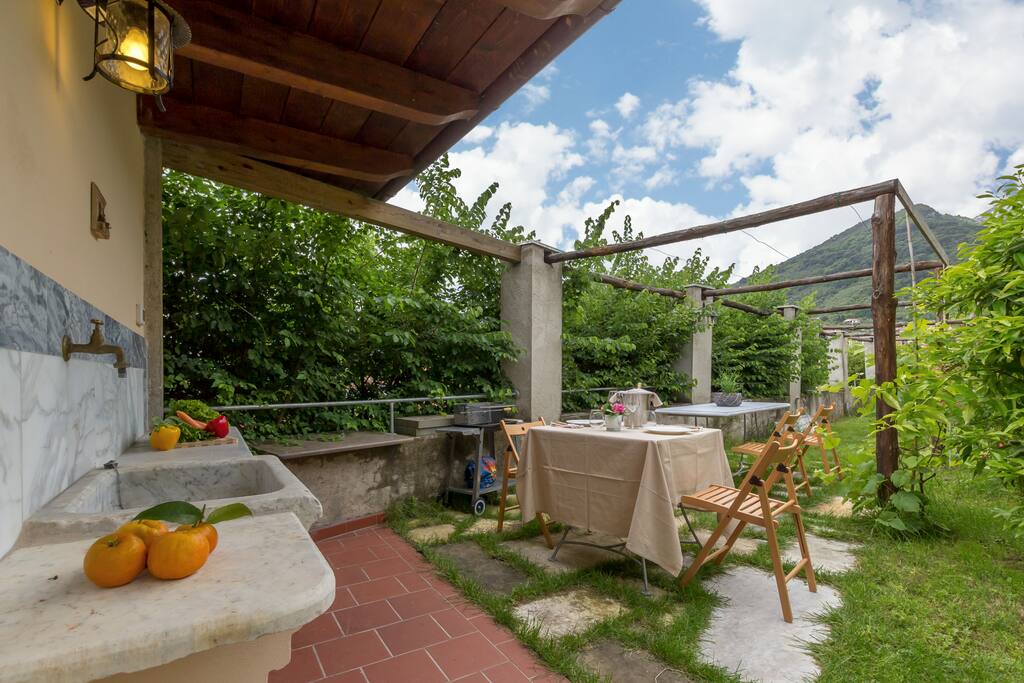 Communal garden with a BBQ