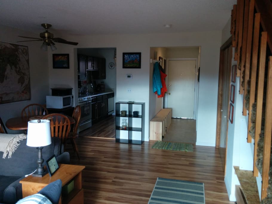 Entry way with mudroom bench