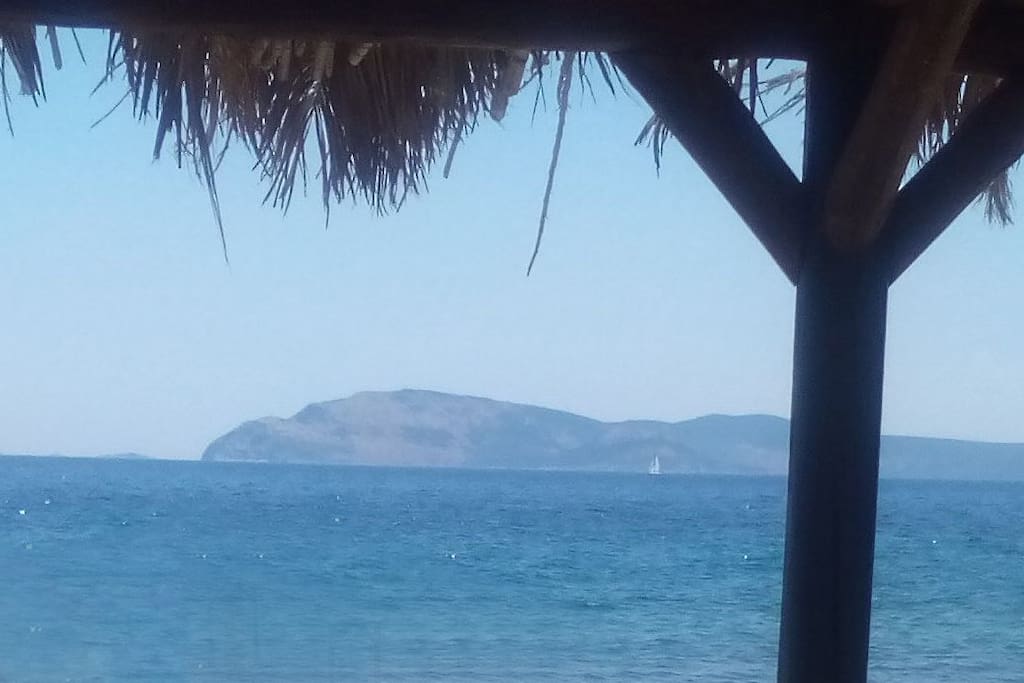 Relaxed at the kiosk