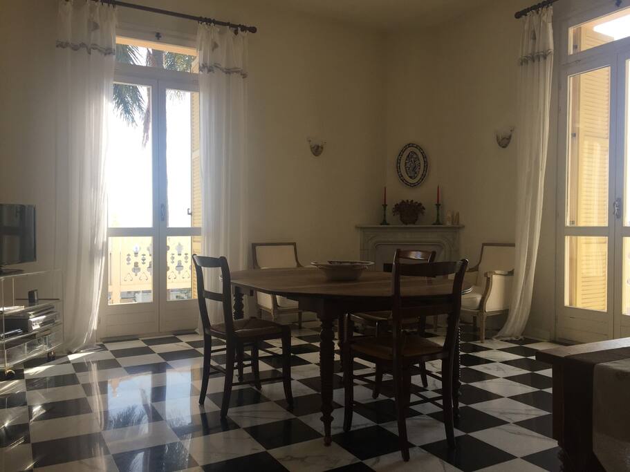 sala con camino