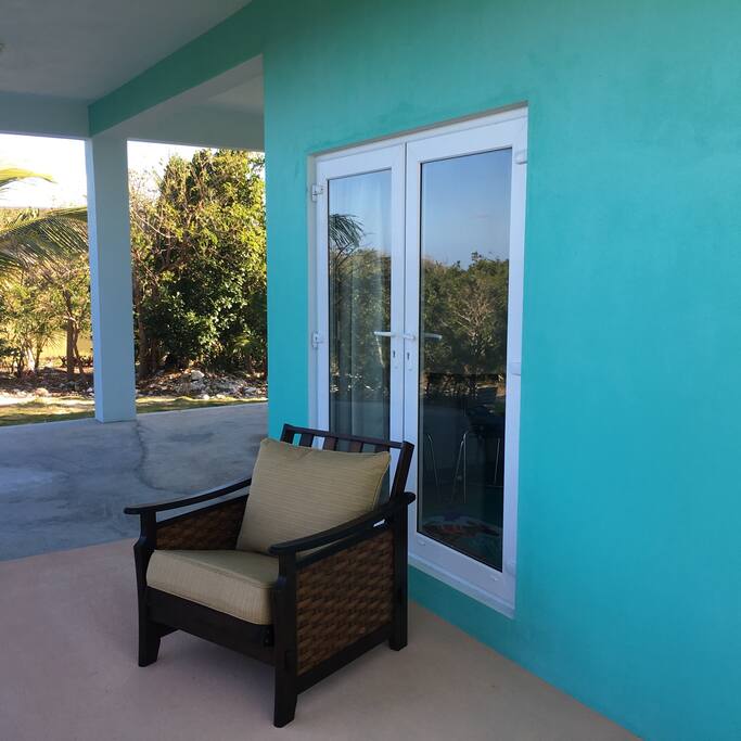 Private front entrance to studio