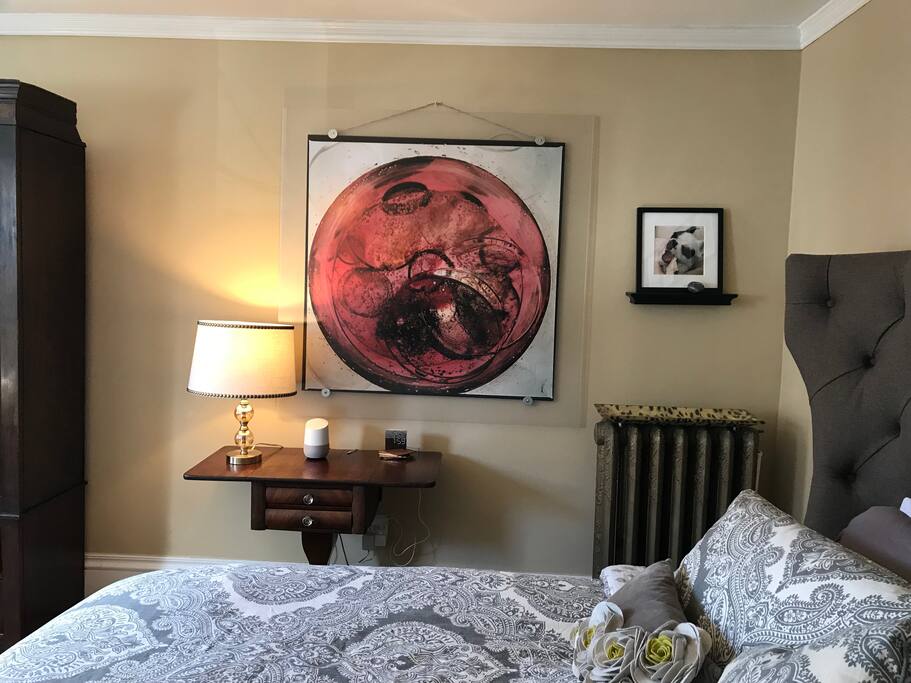 Local art from Fort Point channel artist. "Found Objects"