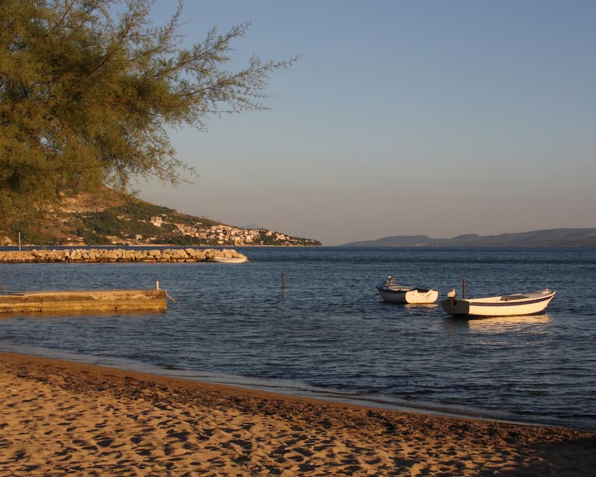 The beach