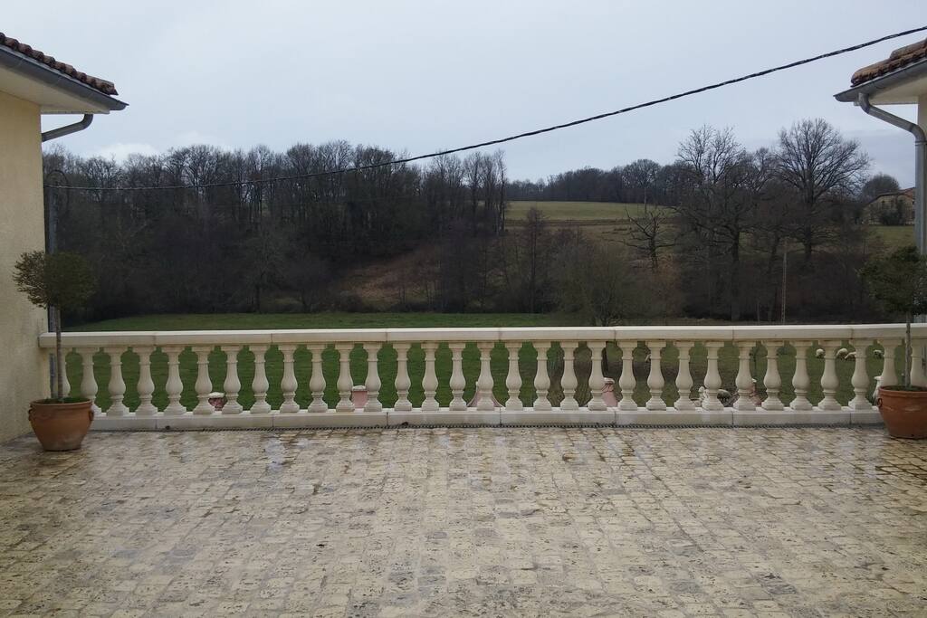 terrasse en hiver.