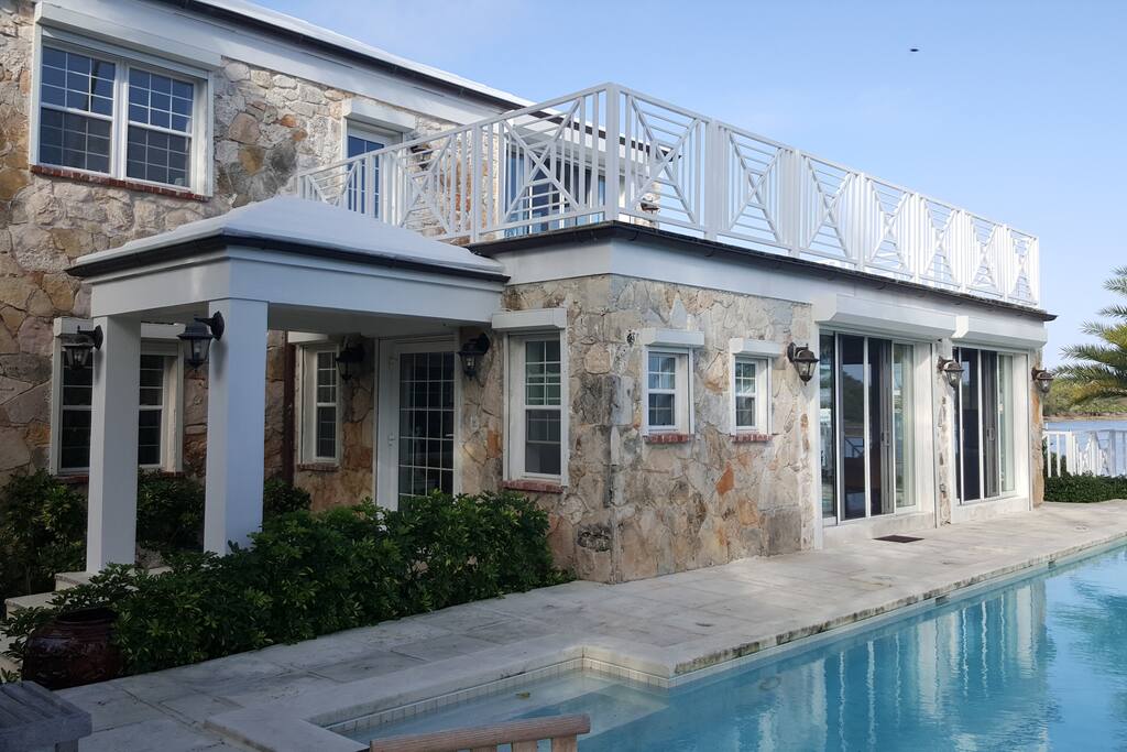 Front Entrance and Side View of house.